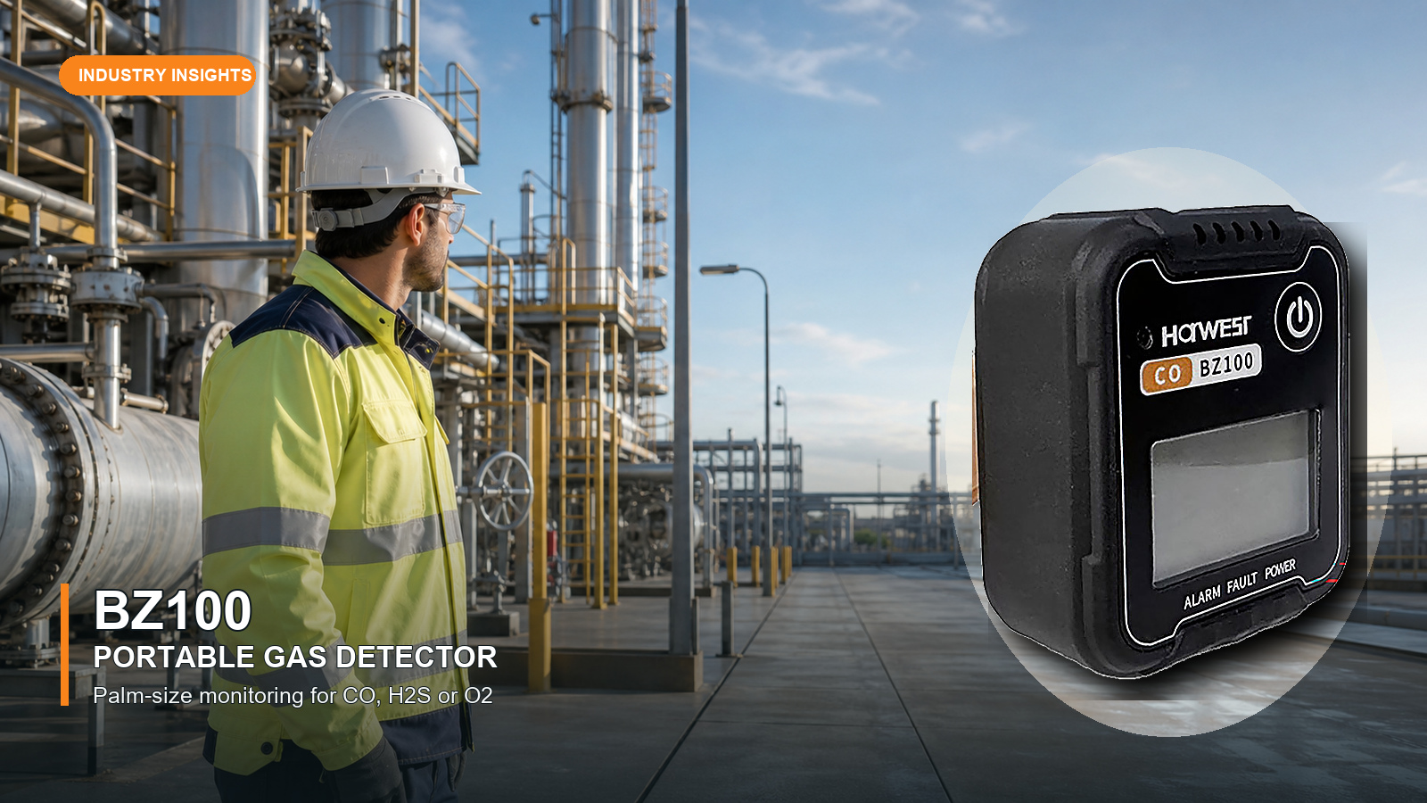 BZ100 Portable Gas Detector: A Palm-Size Approach to Single-Gas Worker Safety