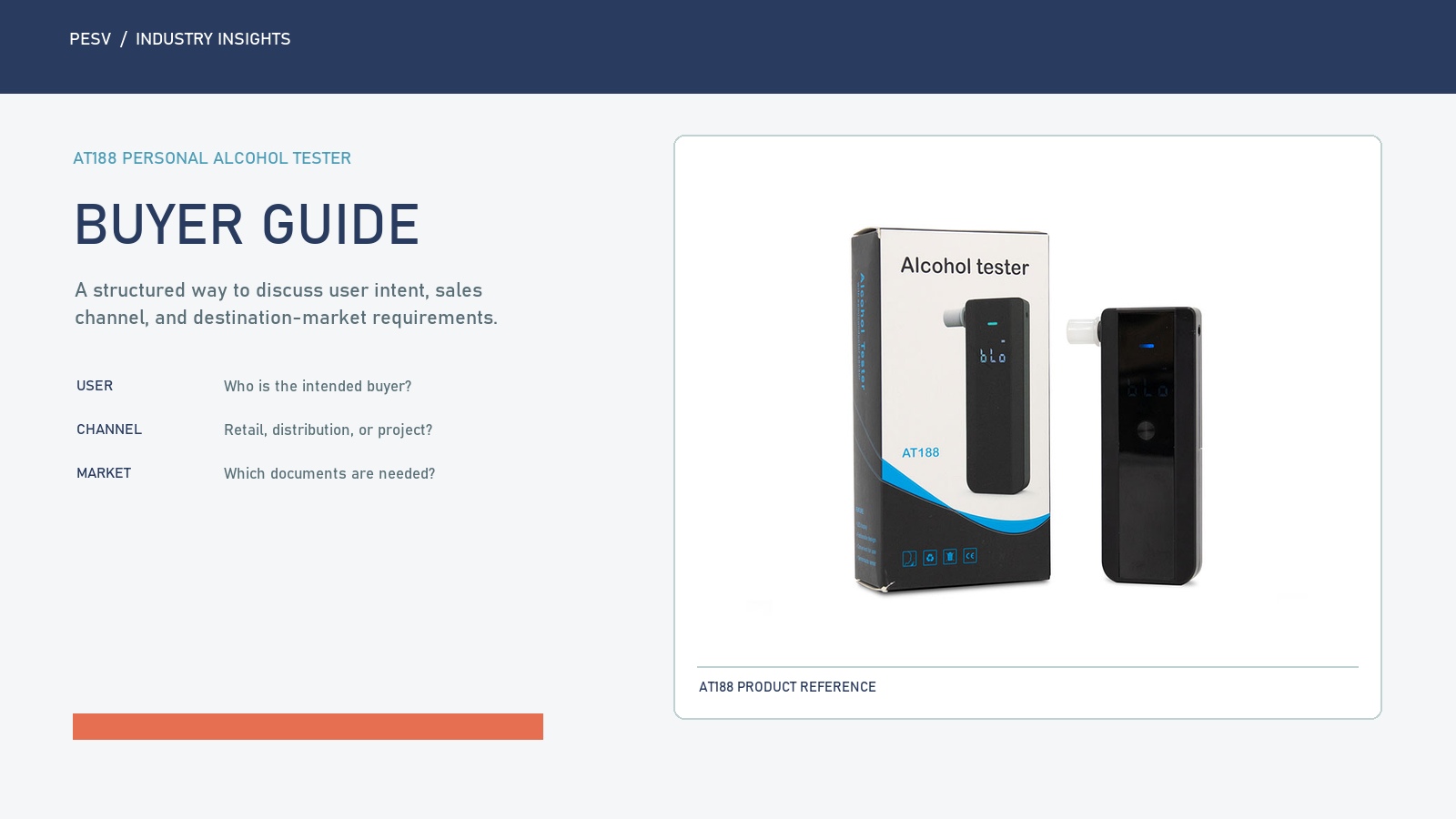 AT188 Personal Alcohol Tester Buyer Guide: Use, Channel, and Product Direction