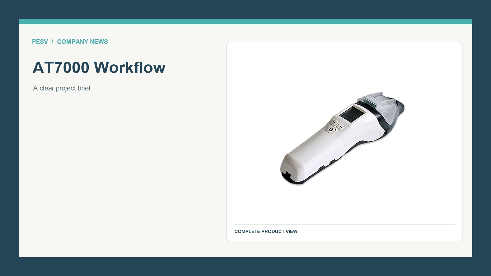 AT7000 Rapid Screening Breathalyzer Workflow for Project Discussions