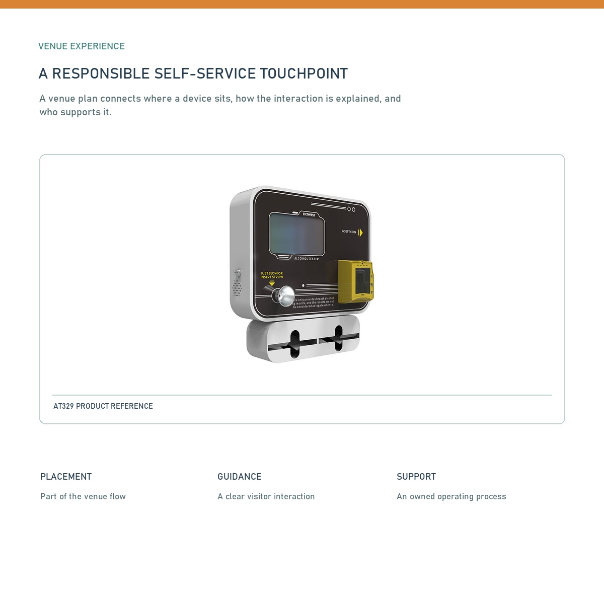 PESV standalone breathalyzer for bars and restaurants visual with complete official product image
