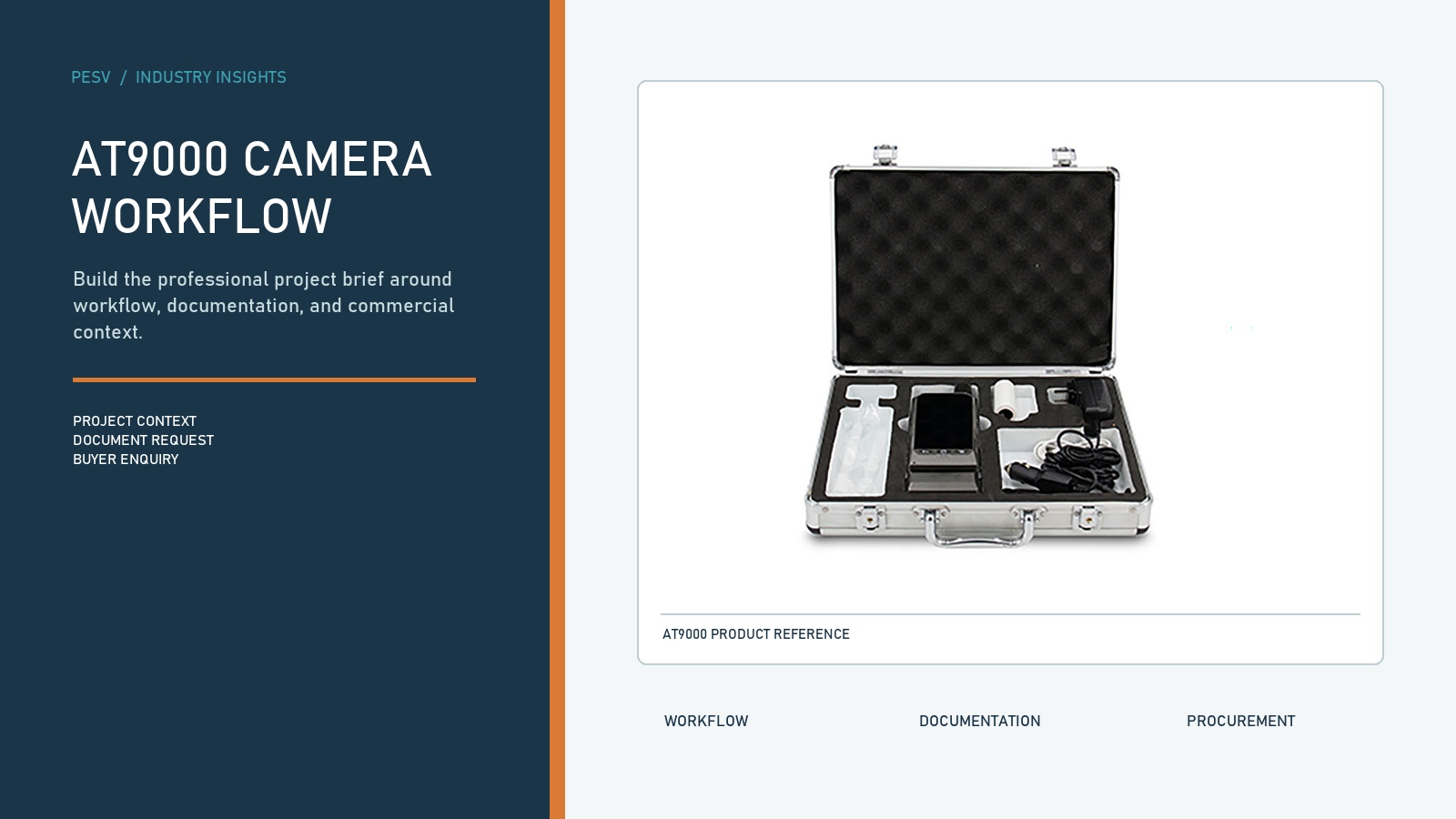 AT9000 Police Breathalyzer Camera Workflow: Building a Clear Project Brief
