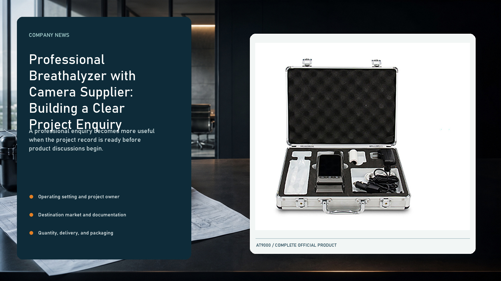 Professional Breathalyzer with Camera Supplier: Building a Clear Project Enquiry