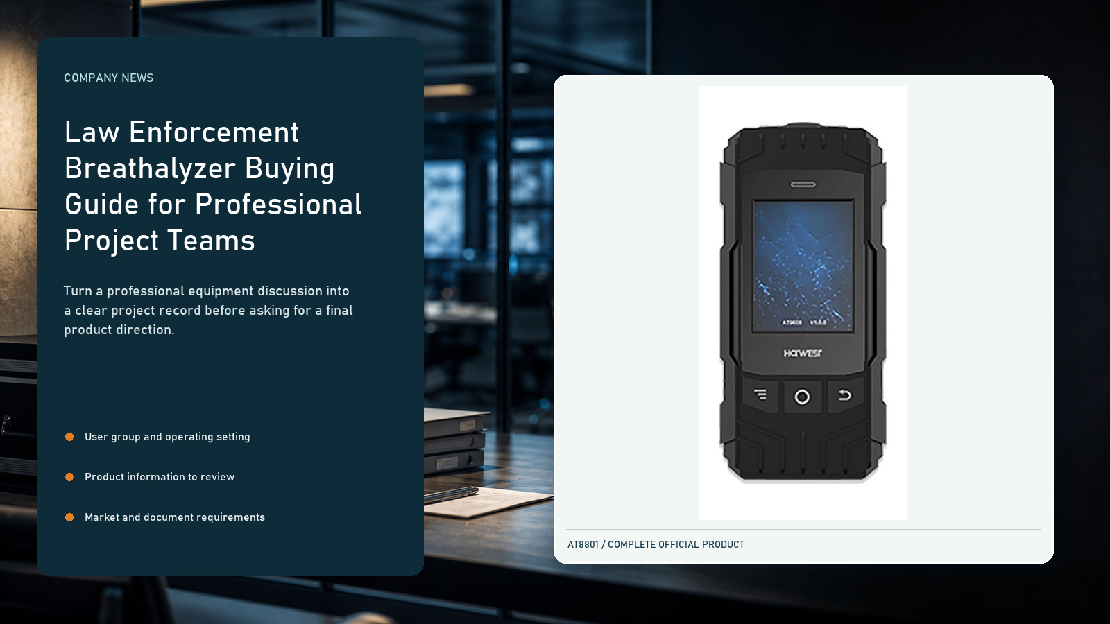 Law Enforcement Breathalyzer Buying Guide for Professional Project Teams