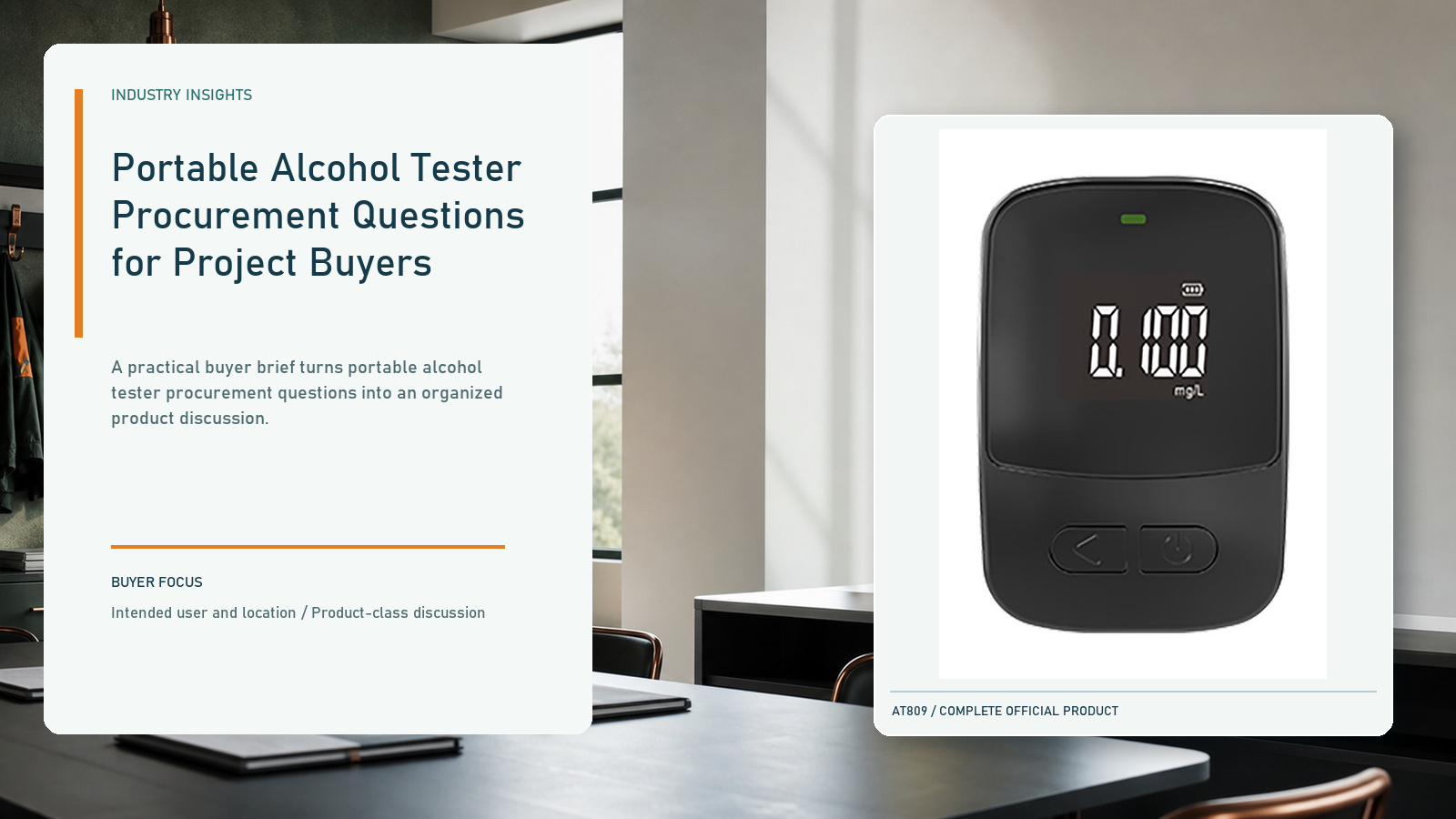 Portable Alcohol Tester Procurement Questions for Project Buyers