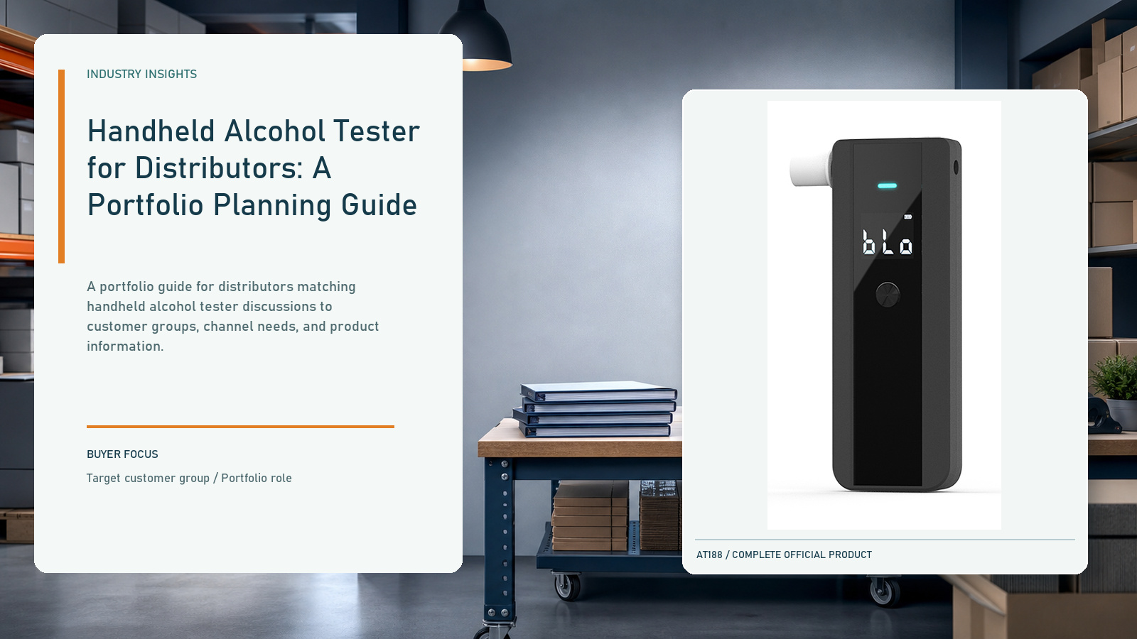 Handheld Alcohol Tester for Distributors: A Portfolio Planning Guide