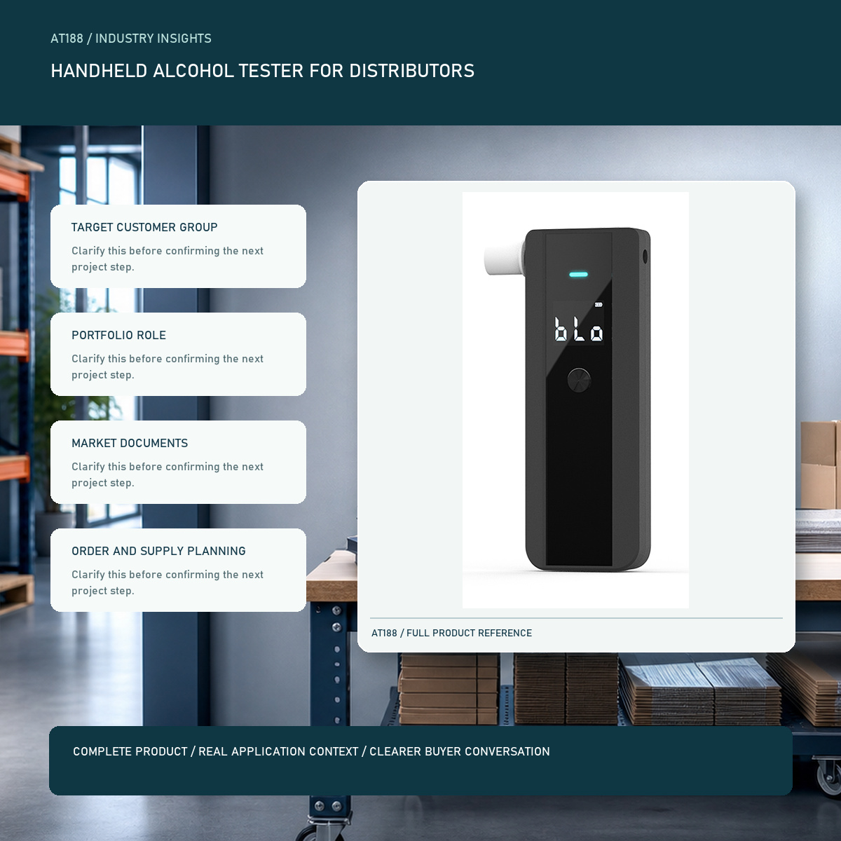 PESV handheld alcohol tester for distributors visual with a complete official AT188 product image