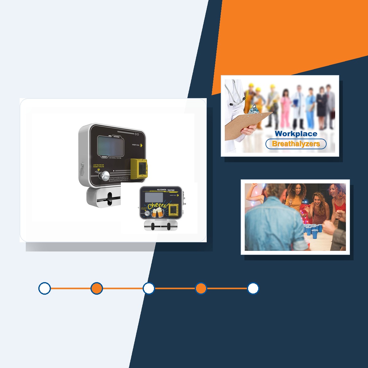 AT329 standalone alcohol tester for self-service breath alcohol screening