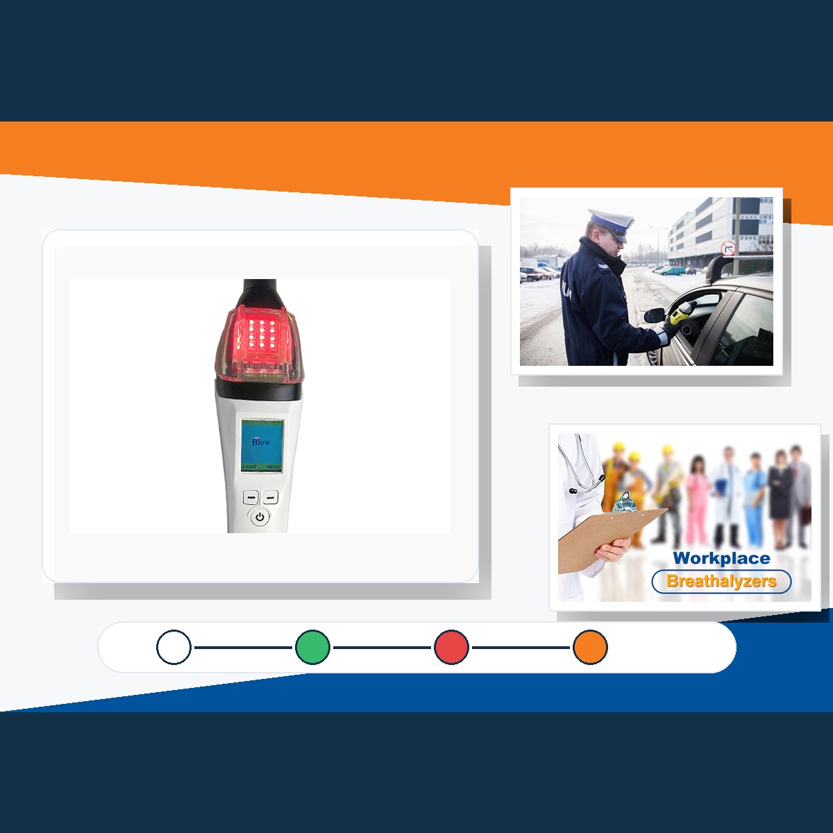 AT7000 fuel cell rapid screening breathalyzer for fast alcohol checks