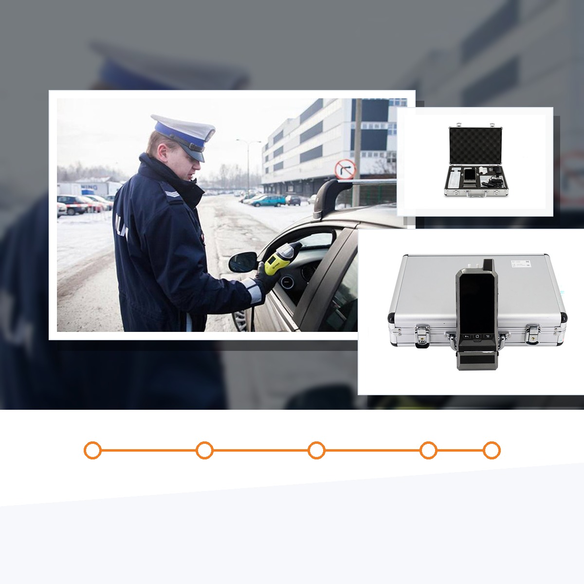 AT9000 police breathalyzer with camera used for field alcohol testing