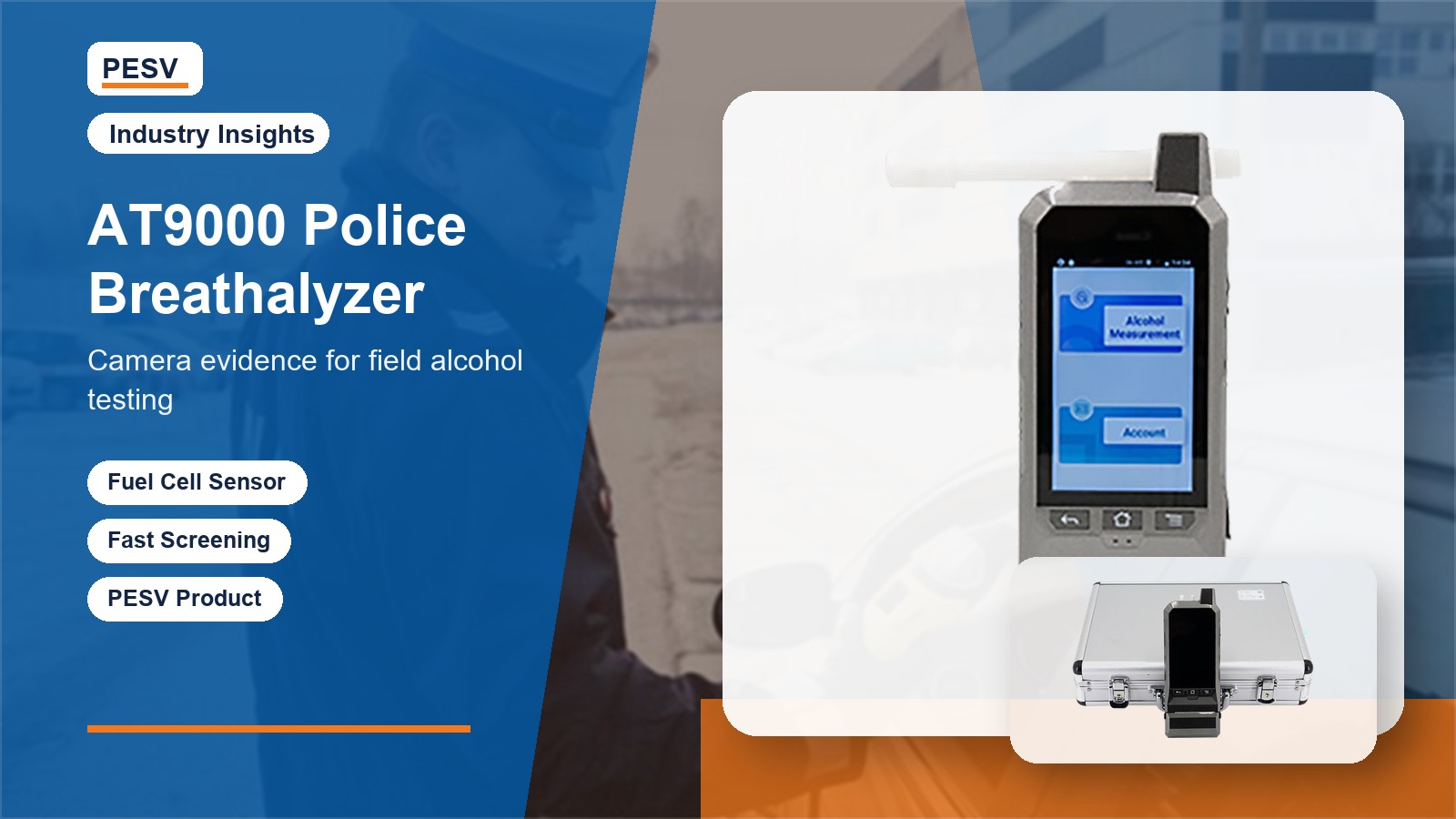 AT9000 Police Breathalyzer with Camera for Evidence-Based Alcohol Testing