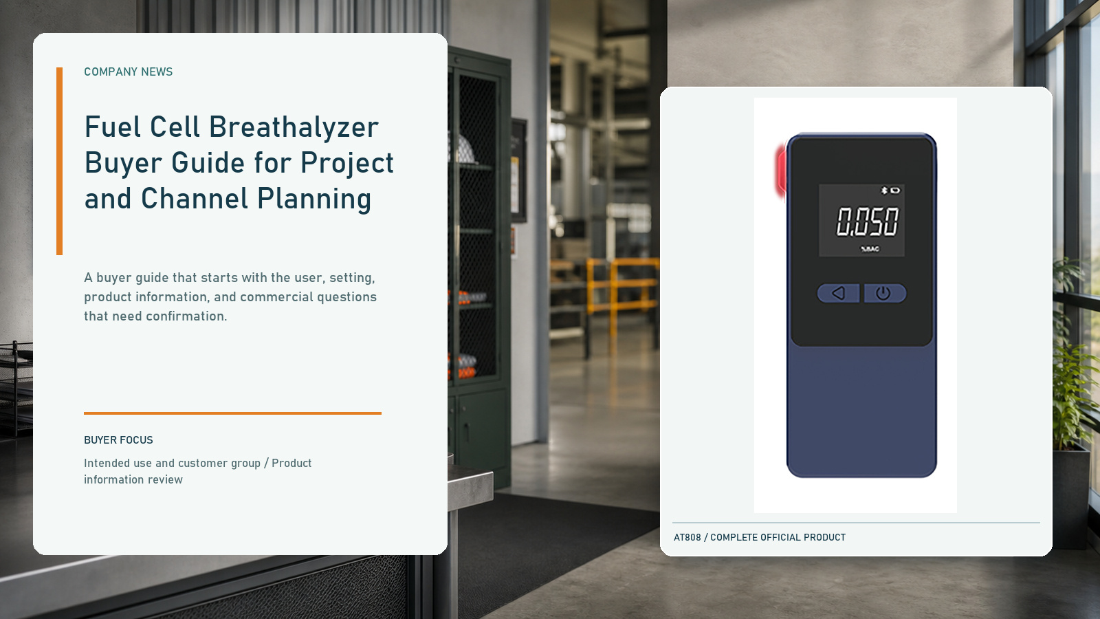 Fuel Cell Breathalyzer Buyer Guide for Project and Channel Planning