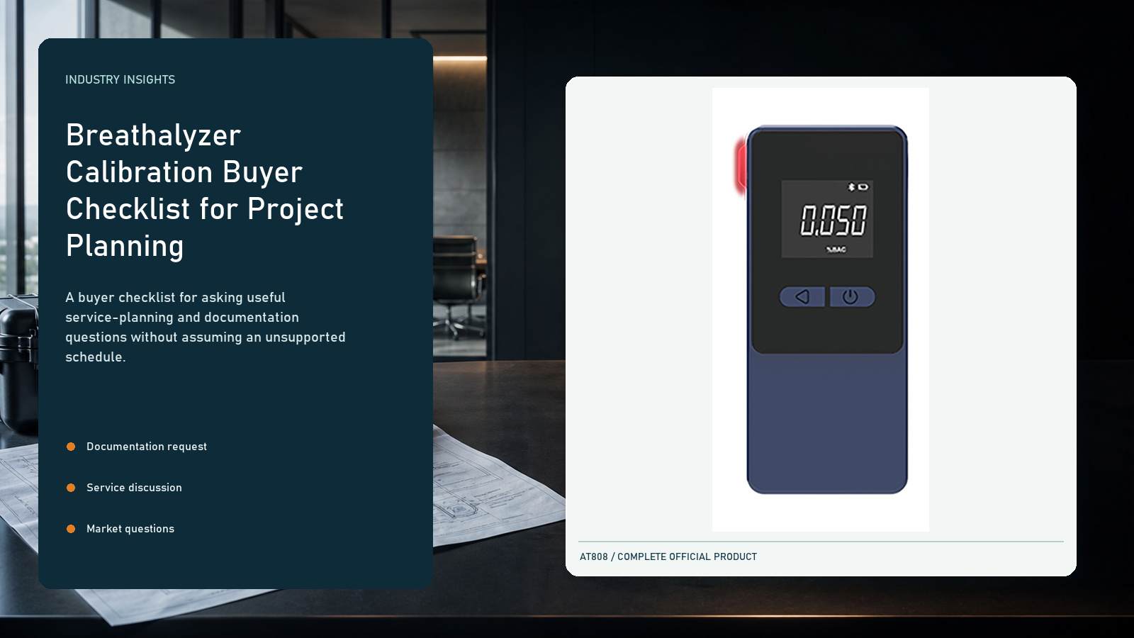 Breathalyzer Calibration Buyer Checklist for Project Planning