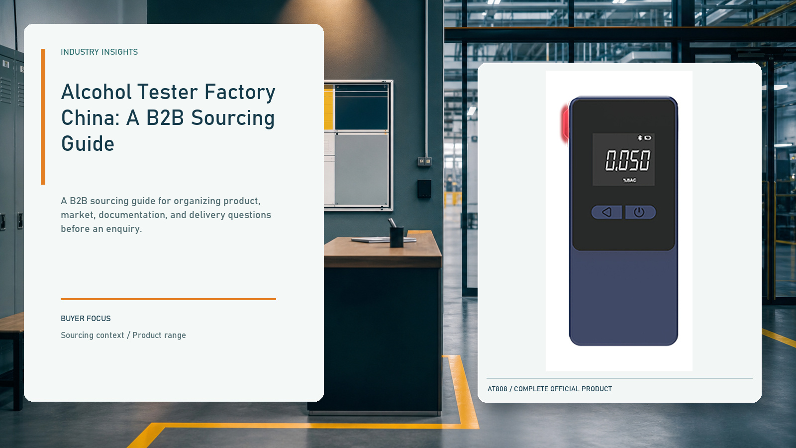 Alcohol Tester Factory China: A B2B Sourcing Guide