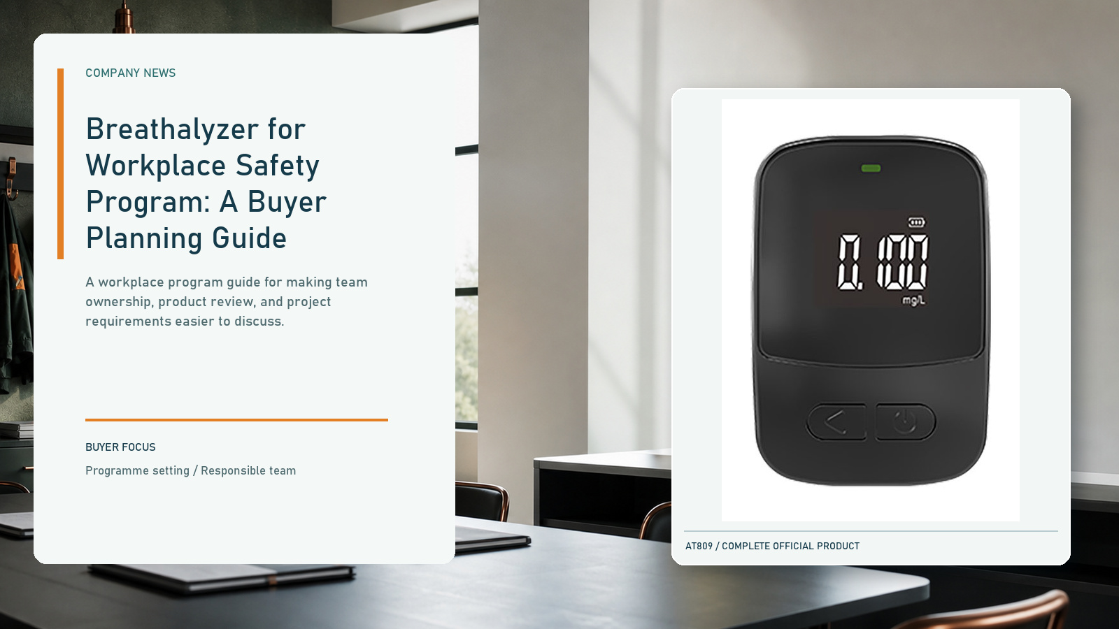 Breathalyzer for Workplace Safety Program: A Buyer Planning Guide