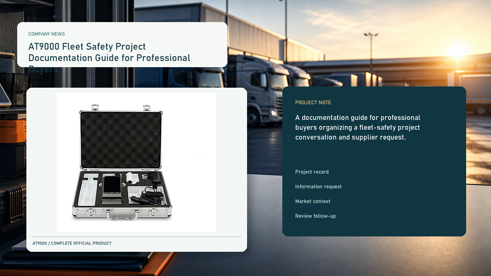 AT9000 Fleet Safety Project Documentation Guide for Professional Buyers