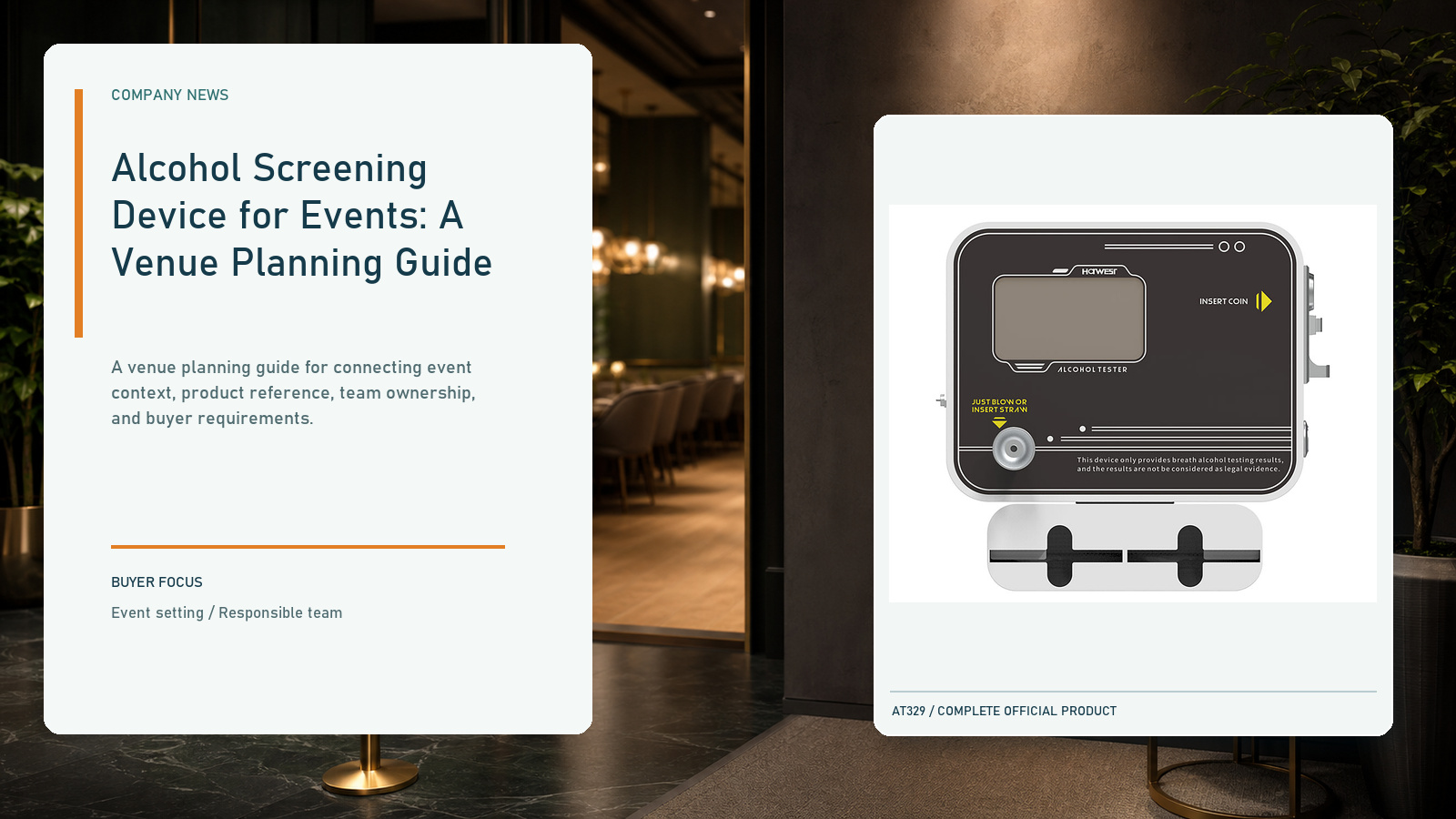 Alcohol Screening Device for Events: A Venue Planning Guide