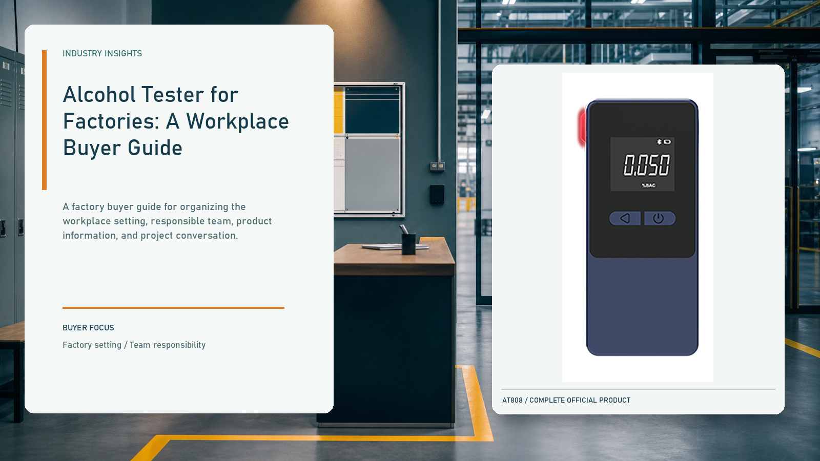 Alcohol Tester for Factories: A Workplace Buyer Guide