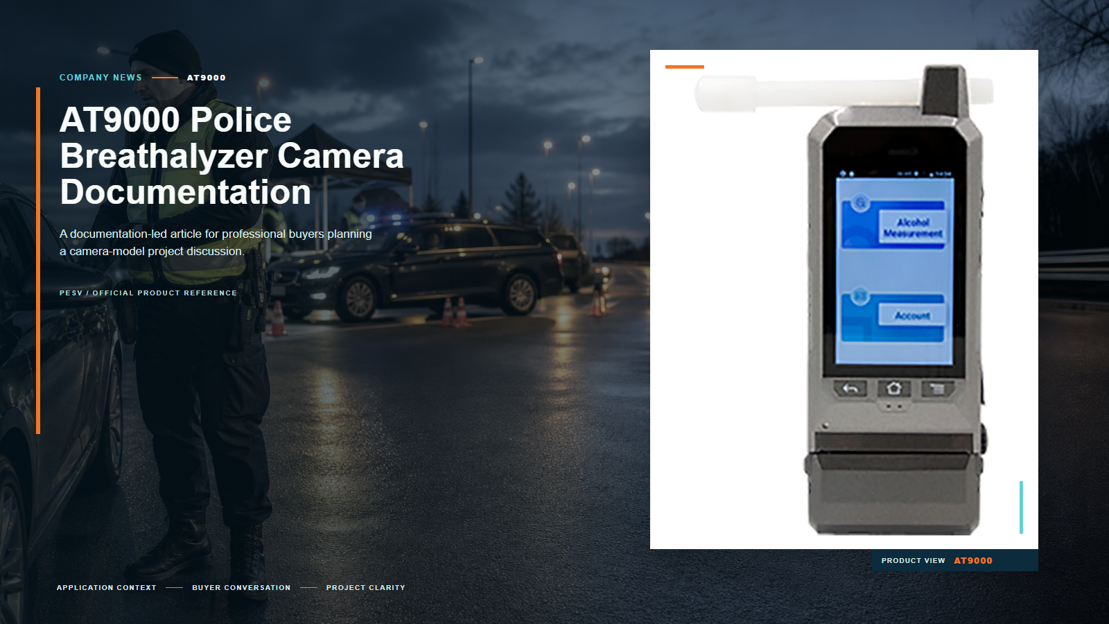 AT9000 Police Breathalyzer Camera Documentation for Professional Projects