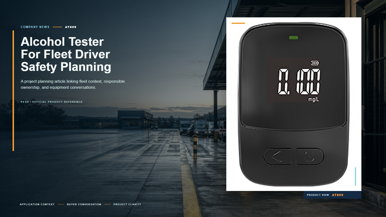Alcohol Tester for Fleet Driver Safety Planning