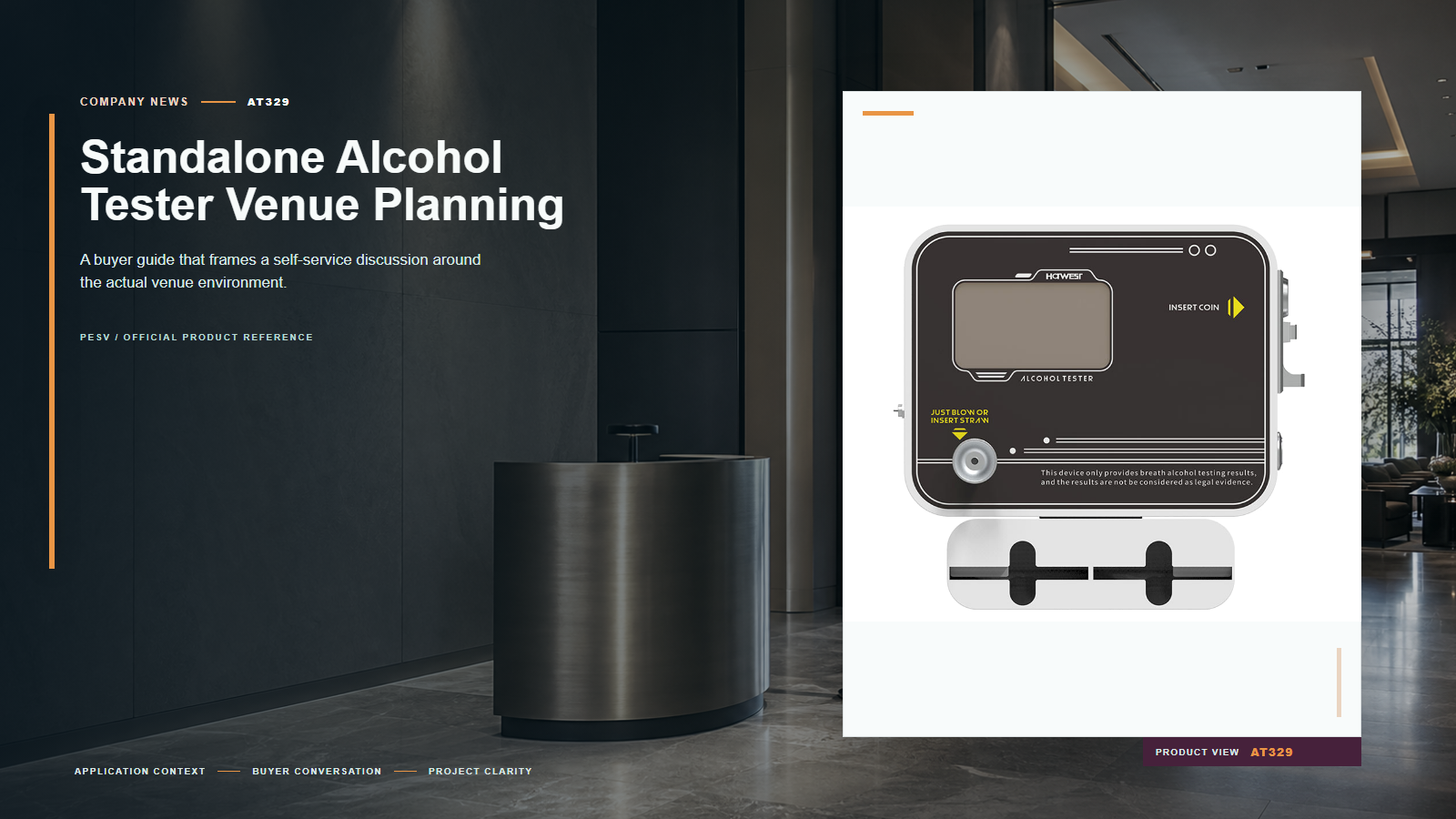 Standalone Alcohol Tester Venue Planning Guide