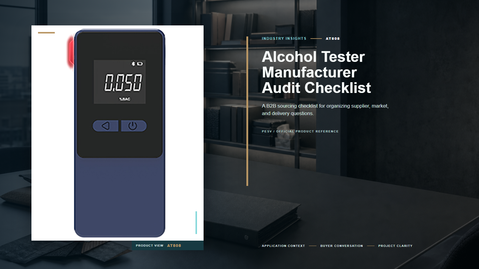 Alcohol Tester Manufacturer Audit Checklist for B2B Buyers