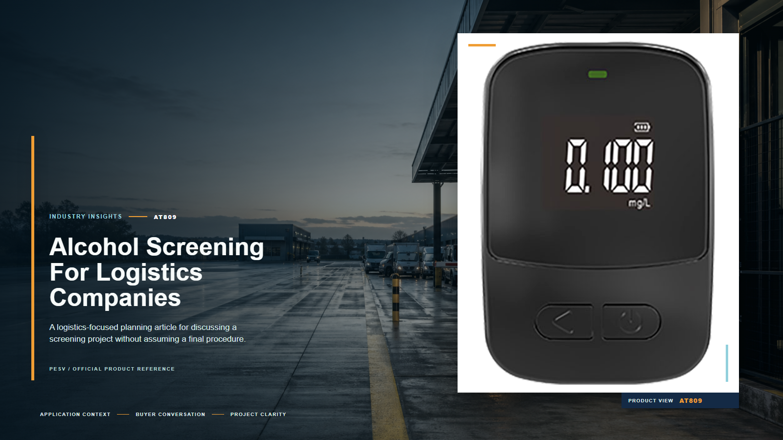Alcohol Screening for Logistics Companies: Buyer Planning
