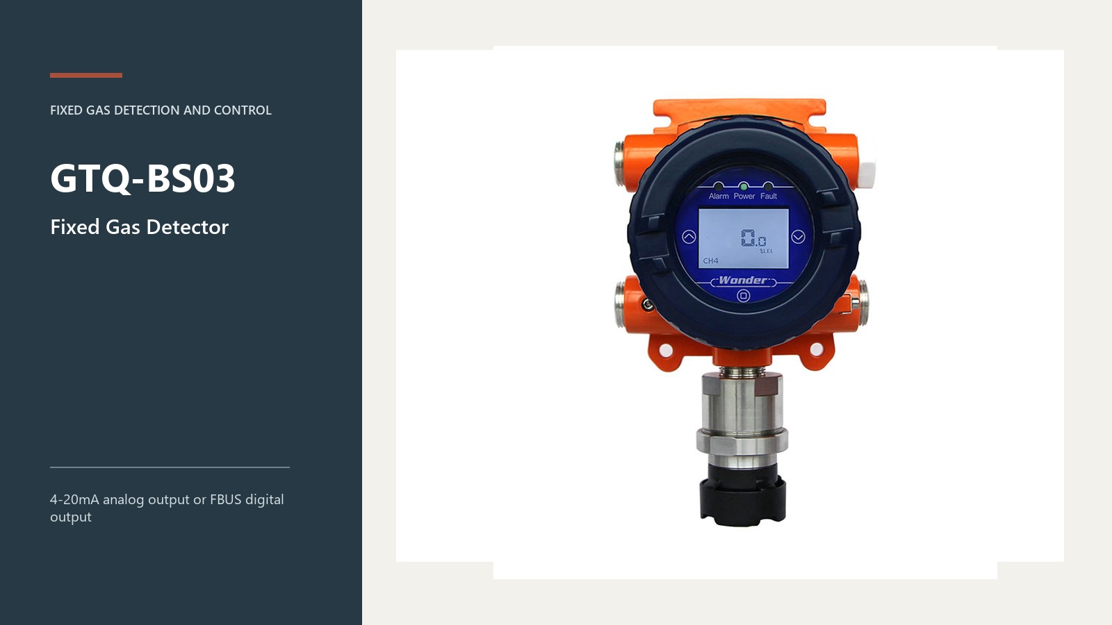 Where the GTQ-BS03 Belongs in a Fixed Gas Detector Specification