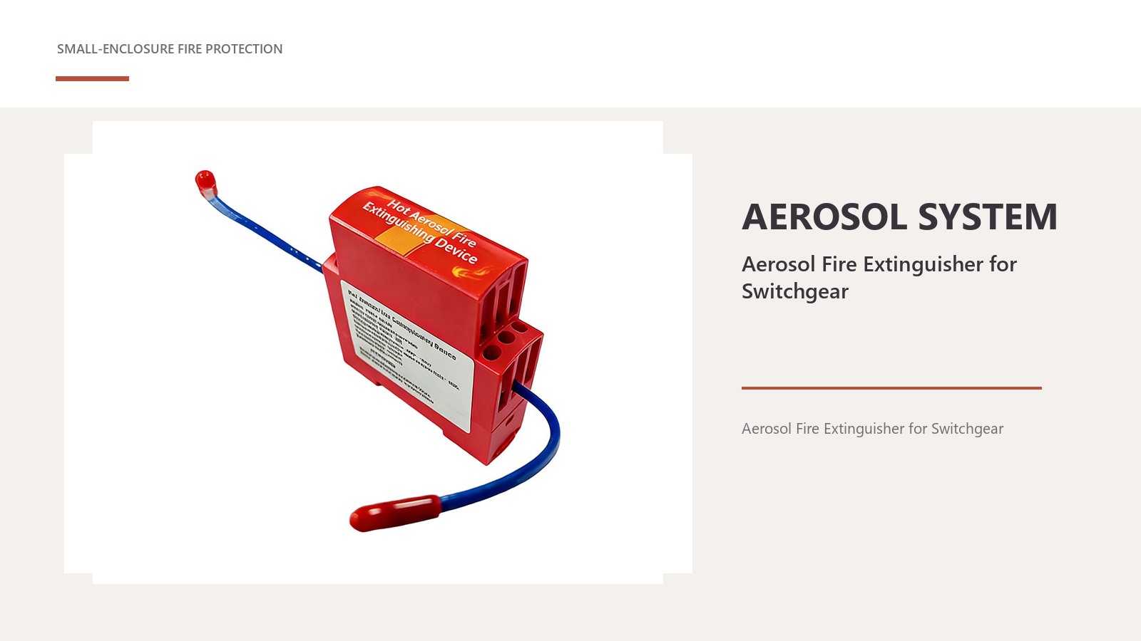Aerosol Fire Extinguisher For Switchgear: Questions to Settle Before Deployment