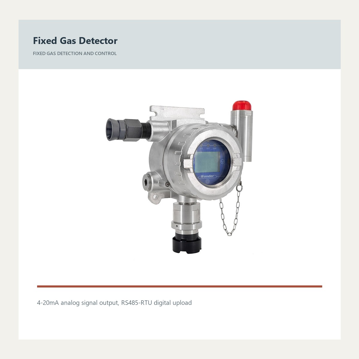 GTQ-WD6200 product view for fixed gas detector supplier