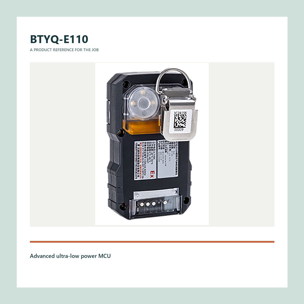 BTYQ-E110 product view for portable multi gas detector manufacturer