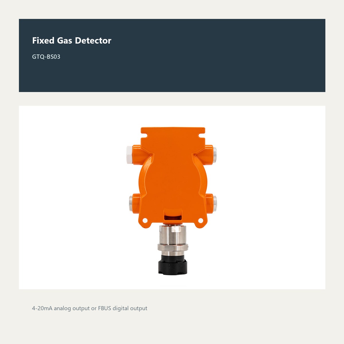GTQ-BS03 product view for industrial fixed gas detector