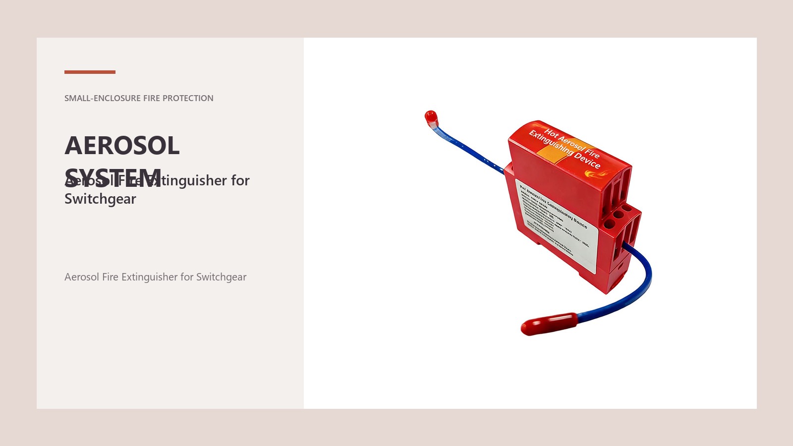 Aerosol Fire Extinguisher Supplier: A Practical Product Brief