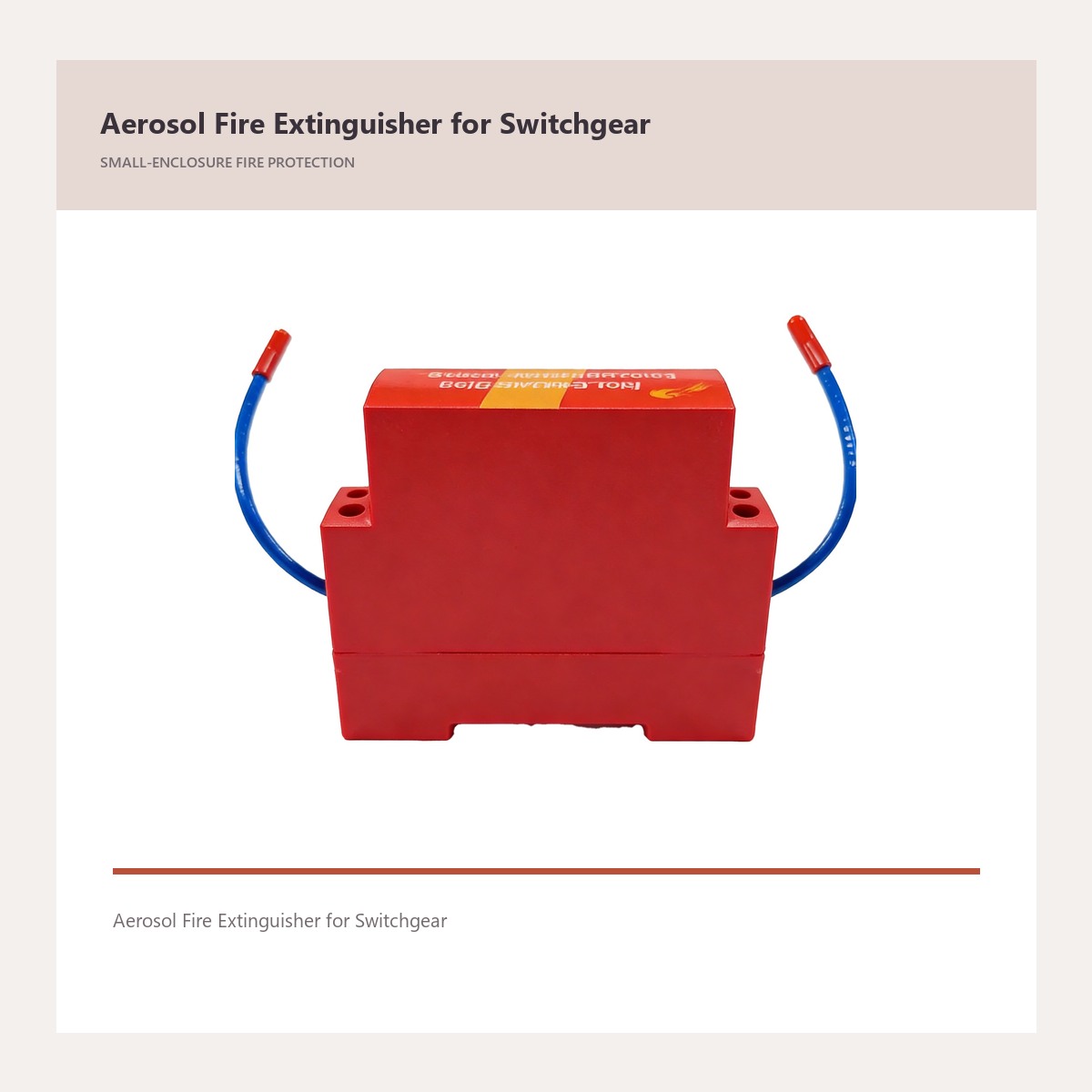Aerosol Fire Extinguisher product view for automatic aerosol fire extinguisher