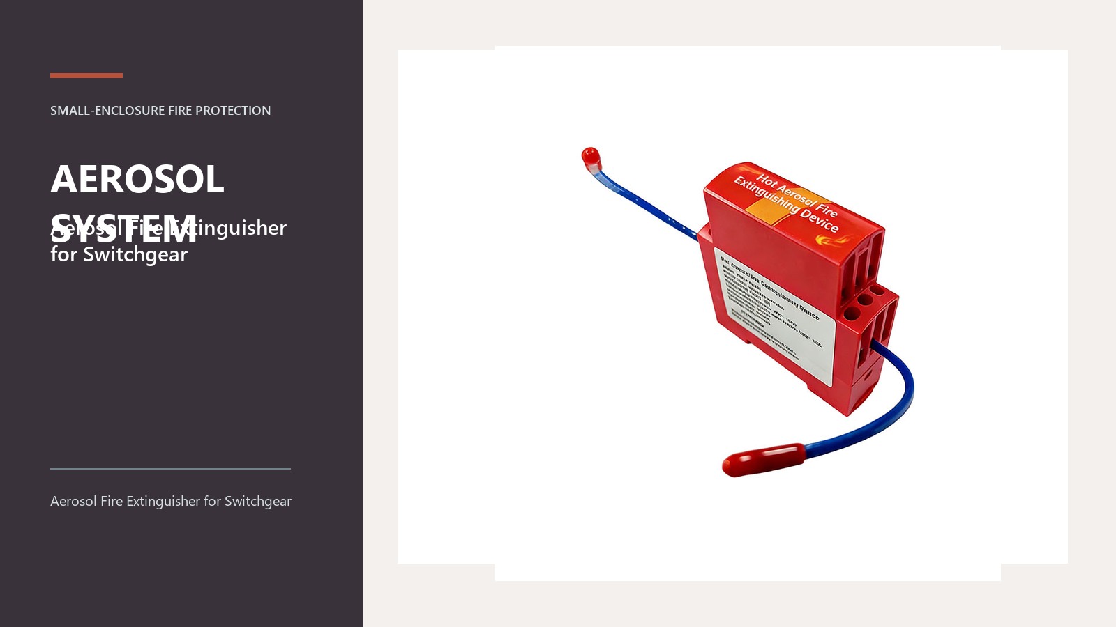 Mini Aerosol Fire Extinguisher: A Practical Product Brief