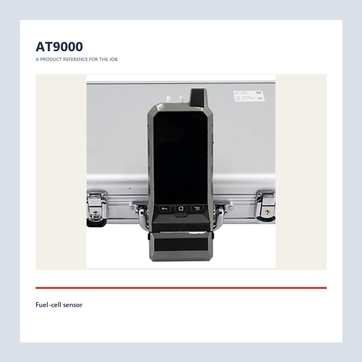 AT9000 product view for police breathalyzer with gps