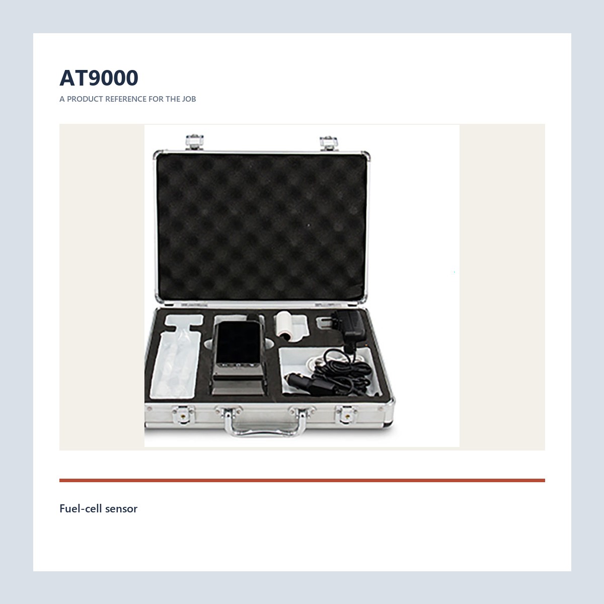 AT9000 product view for police breathalyzer with data upload