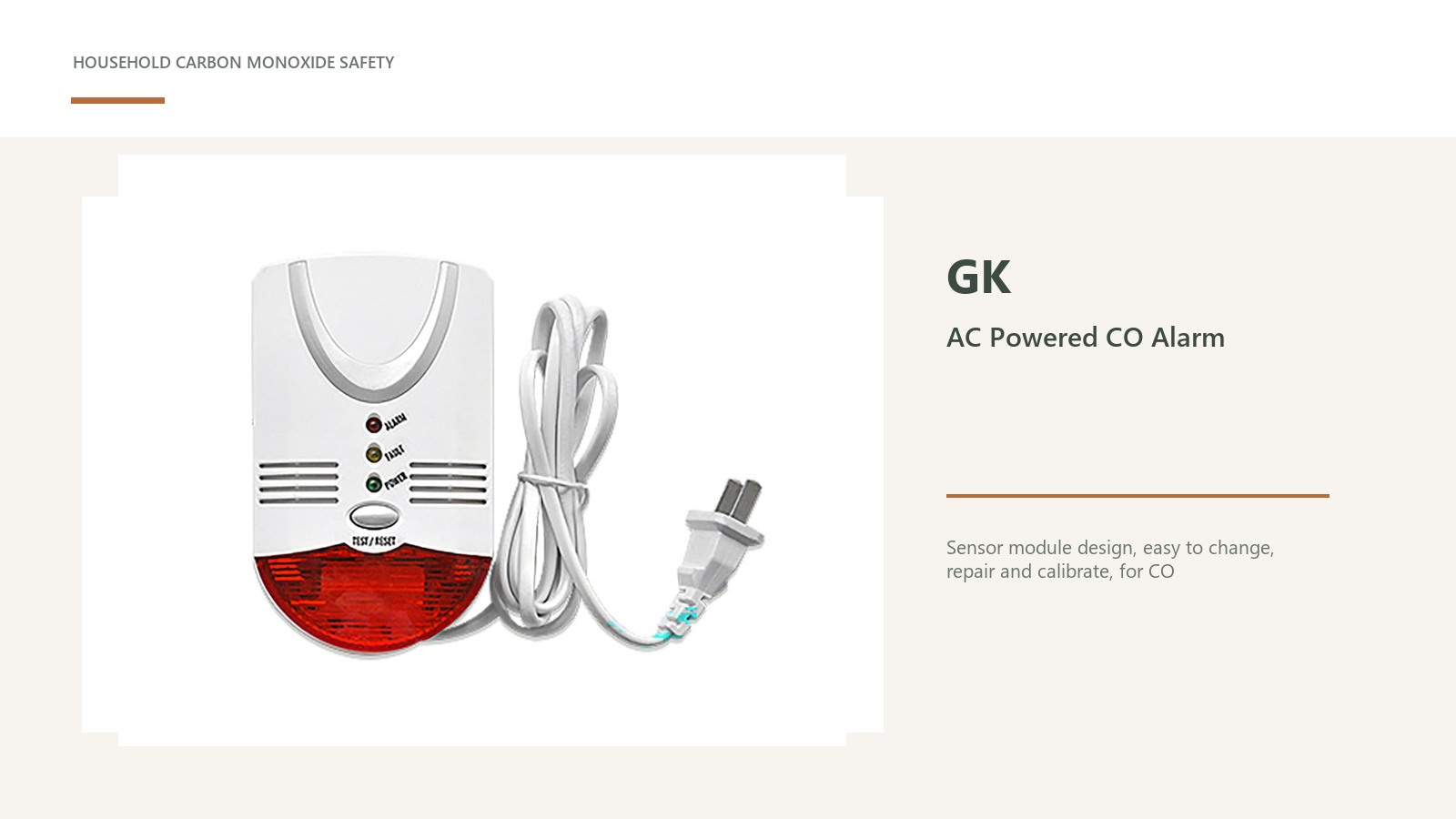 Choosing a Ac Powered Carbon Monoxide Alarm Without Losing the Job Context: GK
