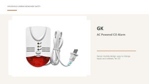 GK ac powered co alarm official product photograph
