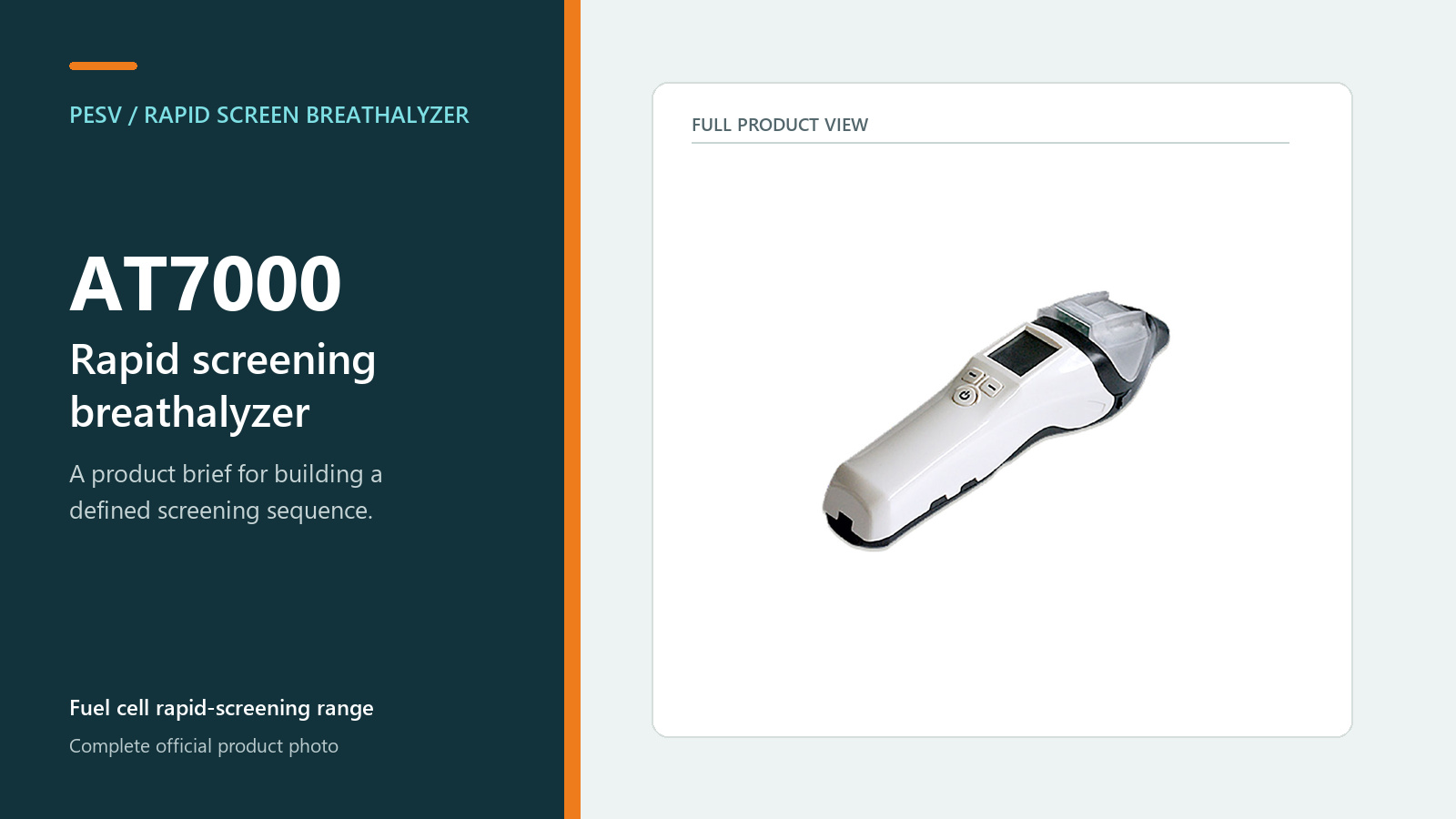 AT7000 Rapid Screening Breathalyzer: Building a Clear First-Step Workflow