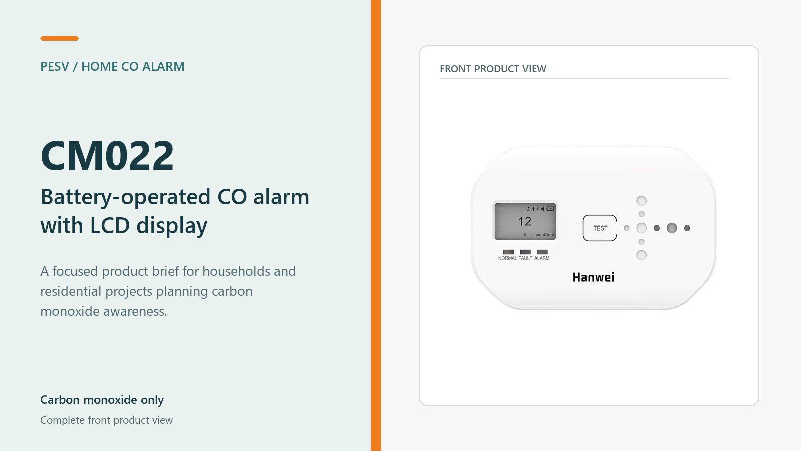 CM022 Battery Operated CO Alarm: Planning for a Clear Household Response